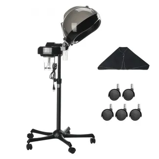 VEVOR Professioneller Haardampfer für Tiefenpflege, 11,81 Zoll großer Ionen-Haardampfer mit Haube und 2 Modi, höhenverstellbarer stehender Haardampfer mit Timer, 5 Räder (2 feststellbar) für Salon Home Spa VEVOR Professioneller Haardampfer für Tiefenpflege, 11,81 Zoll großer Ionen-Haardampfer mit Haube und 2 Modi, höhenverstellbarer stehender Haardampfer mit Timer, 5 Räder (2 feststellbar) für Salon Home Spa