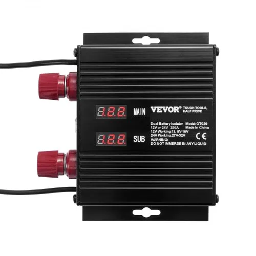 VEVOR 250 AMP Spannungsgesteuertes Trennrelais, 12 V/24 V, Universal VSR Spannungsempfindliches Relais Batterie Isolator, für Auto LKW ATV RV Batterie Starter Controller Netzschalter VEVOR 250 AMP Spannungsgesteuertes Trennrelais, 12 V/24 V, Universal VSR Spannungsempfindliches Relais Batterie Isolator, für Auto LKW ATV RV Batterie Starter Controller Netzschalter