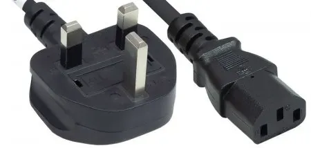 Manhattan Stromkabel, UK-Version, Schwarz, 1,8 m Manhattan Stromkabel, UK-Version, Schwarz, 1,8 m