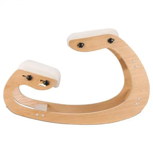 VEVOR Ergonomischer Kniehocker mit Dicken, Integrierten Schaumstoffpolstern & Massivholzrahmen, Höheneinstellbarer Kniestuhl zur Entlastung von Nacken und Rücken, Ideal für Zuhause, Büro, Beige – Bild 9
