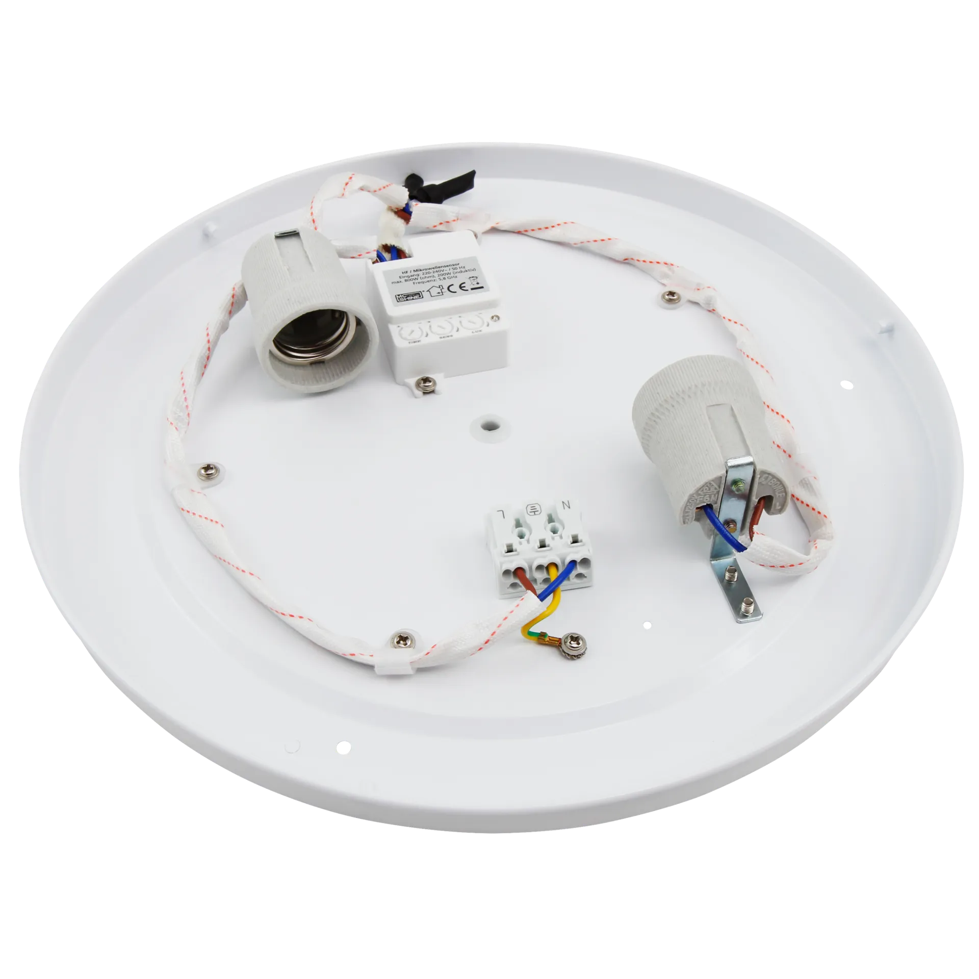 Deckenleuchte McShine ''Star-HF'' für 2x E27, Ø33cm, HF-Bewegungsmelder – Bild 4