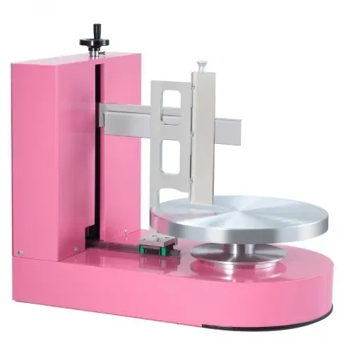 VEVOR einstellbare Tortencremestreichmaschine elektrische Tortendekorationsmaschine zum Verteilen von Kuchencreme, zum Bestreichen und Schmieren von Kuchenglasuren, für 15,24-35,56 cm Kuchen Rosa – Bild 9