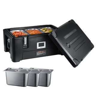 VEVOR Isolierter Thermobox Isolierbox Lebensmittelbehälterträger, 30 L für Catering, Tragbare LLDPE-Lebensmittelbehälterträger, Schwarz Frontlader-Speisewärmer für Restaurant, Kantine usw. VEVOR Isolierter Thermobox Isolierbox Lebensmittelbehälterträger, 30 L für Catering, Tragbare LLDPE-Lebensmittelbehälterträger, Schwarz Frontlader-Speisewärmer für Restaurant, Kantine usw.