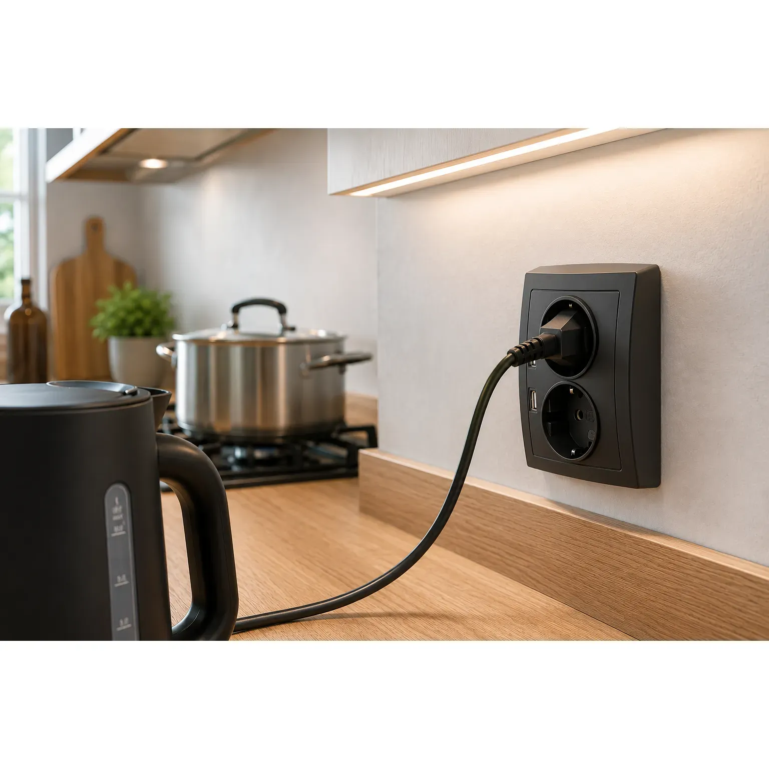 Schutzkontakt-Steckdose McPower ''Flair'' 2-fach, 250V~/16A, USB-A+C, PD20W – Bild 4