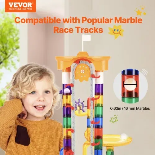 VEVOR Kugelbahn-Set 153-teilig mit motorisiertem Aufzug, mit 30 Plastikmurmeln, Murmel-Labyrinth, Baustein-Denkspiel, pädagogisches Lernrennbahn-MINT-Spielzeug, für Kinder ab 3 Jahren VEVOR Kugelbahn-Set 153-teilig mit motorisiertem Aufzug, mit 30 Plastikmurmeln, Murmel-Labyrinth, Baustein-Denkspiel, pädagogisches Lernrennbahn-MINT-Spielzeug, für Kinder ab 3 Jahren