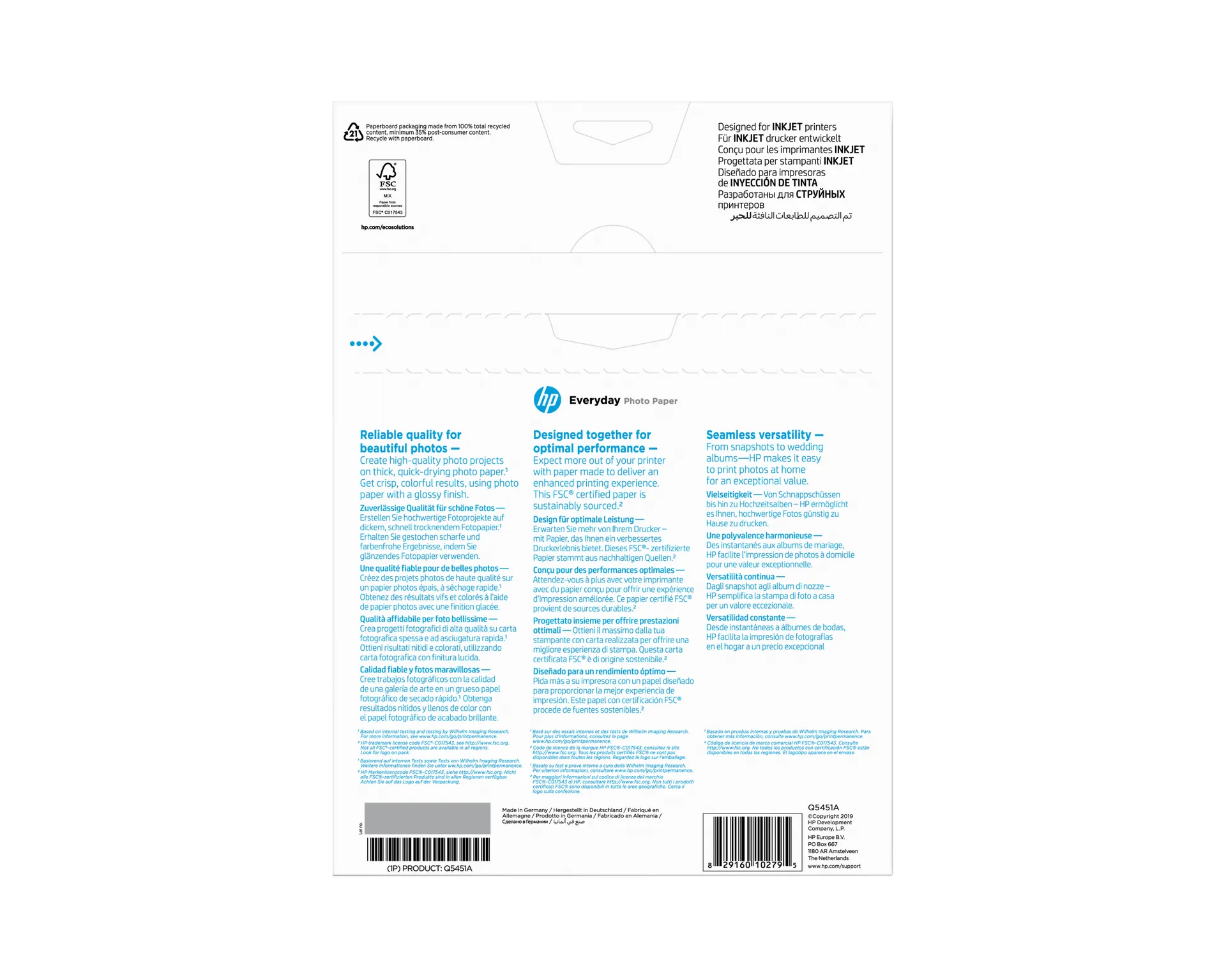 HP Everyday-Fotopapier glänzend - 25 Blatt/A4/210 x 297 mm – Bild 7