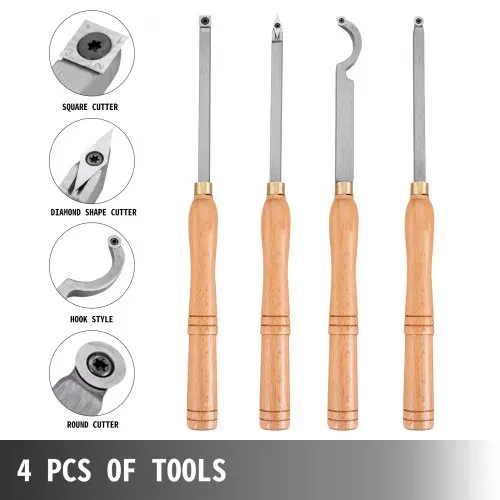 VEVOR Stechbeitel Set Wellendurchmesser 12 mm, Stemmeisen Holz 4-Teilig, Stechbeitel mit Holzgriff, Stecheisen mit T15- und T20 Inbusschlüssel VEVOR Stechbeitel Set Wellendurchmesser 12 mm, Stemmeisen Holz 4-Teilig, Stechbeitel mit Holzgriff, Stecheisen mit T15- und T20 Inbusschlüssel