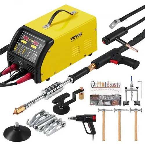 VEVOR Dual Ausbeulspotter Deluxe AL/Fe Dellenreparatur-Set, 5-kW-Schweißgerät mit automatischem/manuellem Schweißen & 10 Modi, Punktschweißgerät für die Reparatur von Autoteilen aus Stahl & Aluminium – Bild 8