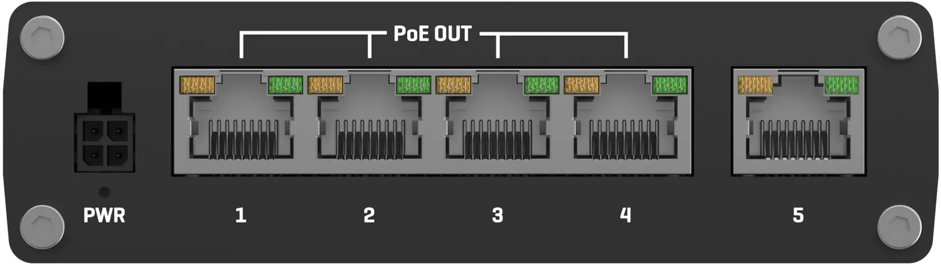 Teltonika · Switch · TSW100 · 5 Port Gigabit Industrial unmanaged POE Switch – Bild 4