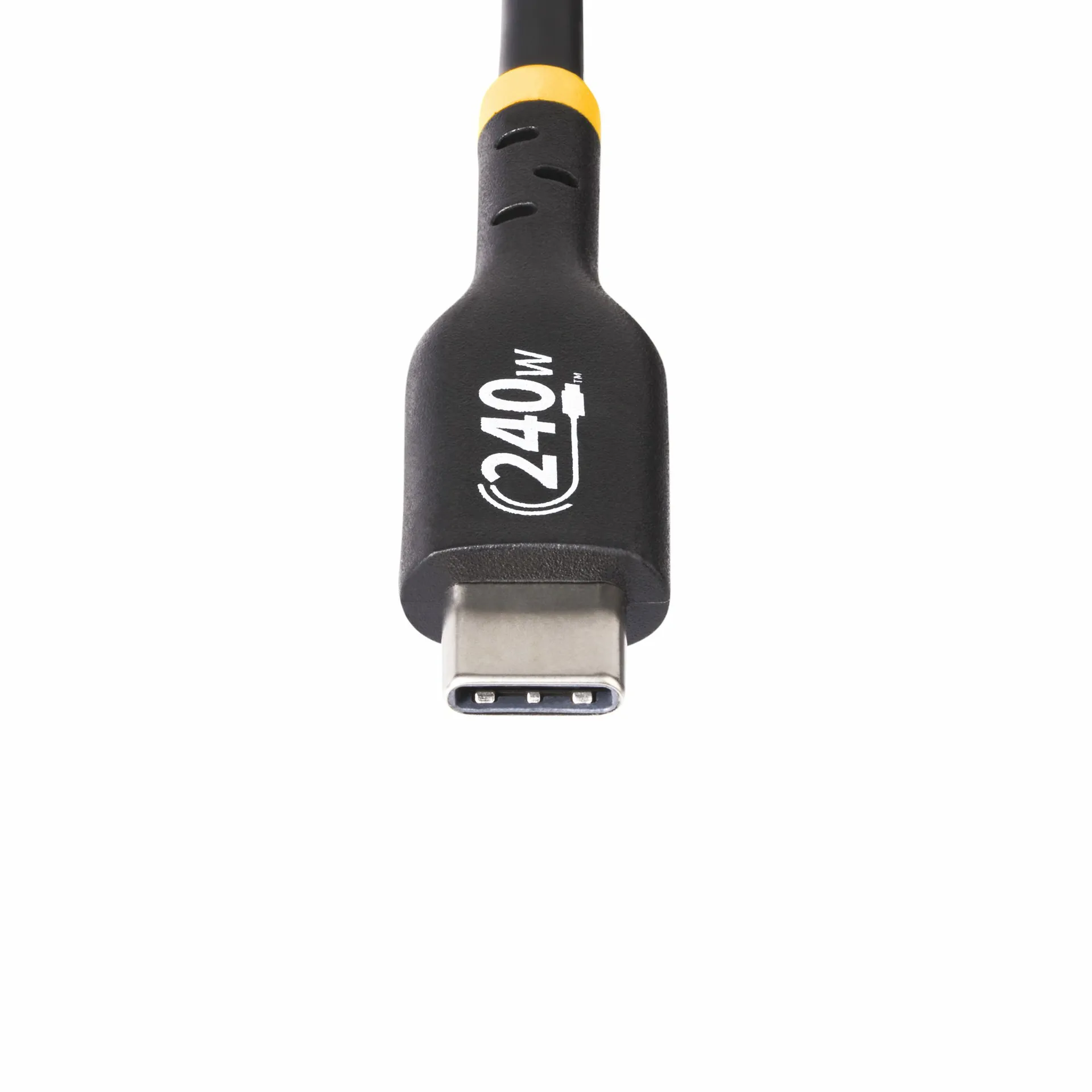 StarTech.com 2m USB-C-Ladekabel, Laden und Synchronisieren, 240W (5A) Power Delivery EPR, USB 2.0 Laptop-Ladekabel, USB-IF-zertifiziert, TPE-Mantel, Schwarz - USB C Ladekabel – Bild 5