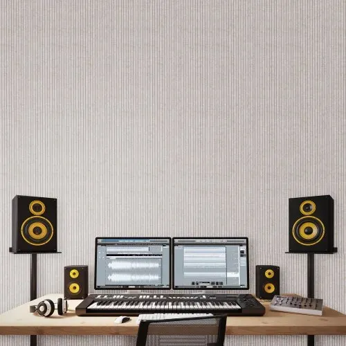 VEVOR 5er-Pack Akustikplatten mit Selbstklebeband, 1200x600x10 m schalldichte Schaumstoffplatten, Akustik Wandpaneele aus Polyesterfaser, für Zuhause, Studio, Büro, Theater, Kamel – Bild 7