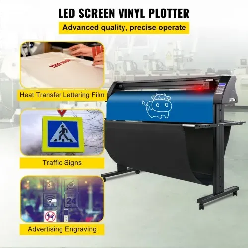VEVOR Vinyl Schneideplotter Max. Papiereinzug 1350 mm, Folienschneider Max. Schnittbreite 1260 mm, Plotter Schnittgeschwindigkeit 800 mm/s, Halbautomatisch, Signmaster, Windoskompatibel, LCD-Anzeige VEVOR Vinyl Schneideplotter Max. Papiereinzug 1350 mm, Folienschneider Max. Schnittbreite 1260 mm, Plotter Schnittgeschwindigkeit 800 mm/s, Halbautomatisch, Signmaster, Windoskompatibel, LCD-Anzeige