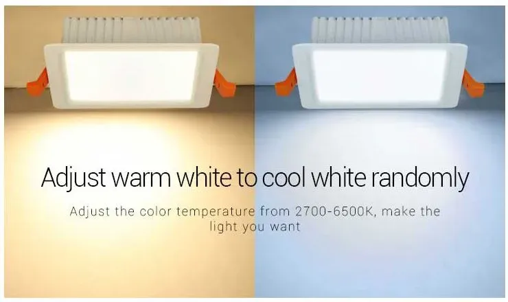 MiBoxer FUT064 LED Panel square 9W RGB-WW (RGB-CCT) mit Funk und WLAN – Bild 6