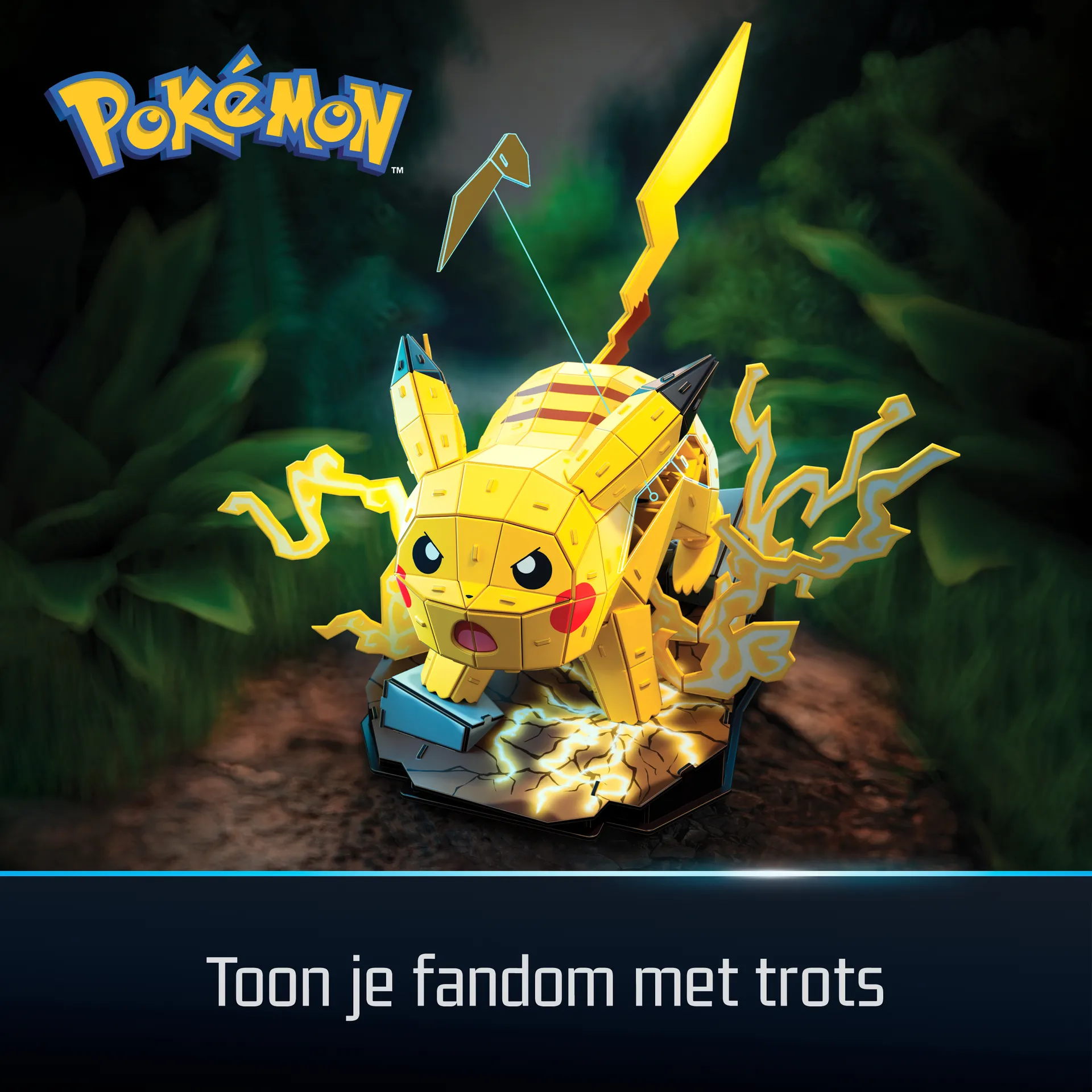 4D Build - Pokémon Pikachu - detailreicher 3D-Modellbausatz – Bild 5