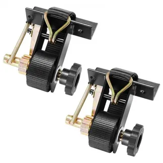 VEVOR Spanngurte für Leitergestell, schwarze Vierkantrohrbefestigung, 38 mm x 2,25 m, Ratschengurte mit doppelten J-Haken, 226,8 kg Traglast, Schnallenverschluss (2er-Pack) für Dachträger VEVOR Spanngurte für Leitergestell, schwarze Vierkantrohrbefestigung, 38 mm x 2,25 m, Ratschengurte mit doppelten J-Haken, 226,8 kg Traglast, Schnallenverschluss (2er-Pack) für Dachträger