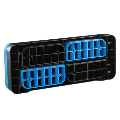VEVOR Aerobic Steppbrett höhenverstellbares Trainingsbrett (10,16-20,32 cm) Stepper Fitness mit 250 kg Tragfähigkeit rutschfeste Oberflächenbank für Heim-Fitnessstudio Cardio-Krafttraining Blau – Bild 9