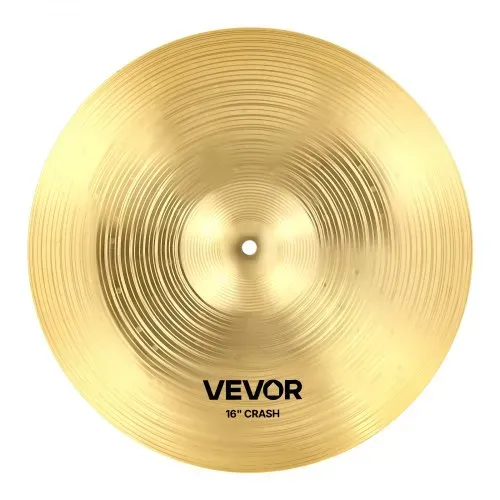 VEVOR Beckenset 4-teilig 355mm HiHat 400/455mm Crash 505mm Ridebecken Legierung (14 16 18 20 inch) – Bild 10