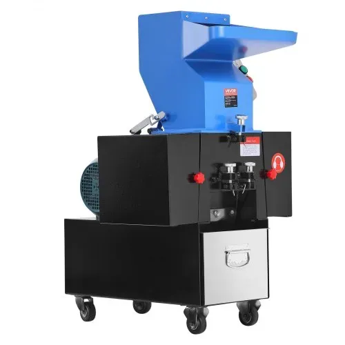 VEVOR Kunststoff-Schredder-Zerkleinerer, 2,2 kW, Granulator für Kunststoff, 100–150 kg/h Kapazität, mit Rädern, SDK-11-Klinge & 6 mm Maschenweite für PVC, ABS, PTFE(380V, 50 Hz 3-phasig) – Bild 9