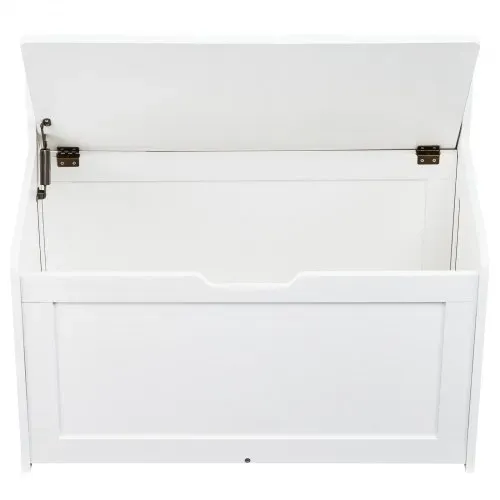 VEVOR Kindersitzbank Spielzeug Aufbewahrungsbank, Sitzbank mit Stauraum Kinder Spielzeugkiste, Spielzeug Aufbewahrung, Spielzeugkiste mit Klappdeckel und Rückenlehne, 830 x 455 x 609 mm Weiß – Bild 10