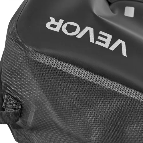 VEVOR Motorradtasche Motorrad Satteltasche 14 L x 2 wasserfest, große Seitensatteltasche für Motorradgepäck, Gepäckaufbewahrung mit unterem Gurt, Schwarz Seitentasche Outdoor Sport – Bild 10