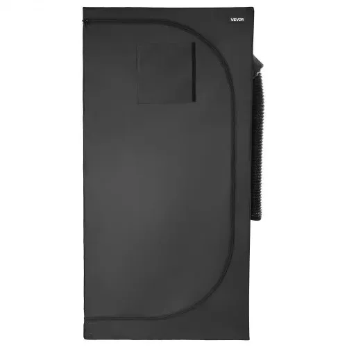 VEVOR Growzelt-Set, 100x100x200 cm, Gewächshauszelt mit Vollspektrum-LED-Zuchtlicht & Belüftungssystem, Pflanzenzelt 600D hochreflektierendes Mylar, Anzuchtzelte für Blumen und Gemüse – Bild 9