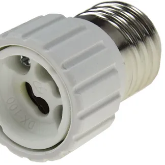 Lampensockel-Adapter, Keramik E27 auf GU10 Lampensockel-Adapter, Keramik E27 auf GU10