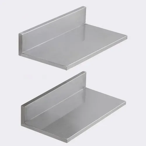 VEVOR Gewürzregal Wandregal 2-teilig, Hängendes Küchenregal 406 x 218 x 85 mm, Schweberegal Edelstahl 20 kg Belastbar, Regalbrett Wandboard Gewürzregal Geeignet für Küchen, Restaurants, Hotels usw. – Bild 8