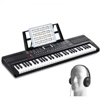 VEVOR Digitales Klavier mit 61 Tasten, 200 Töne, 200 Rhythmen, tragbares elektrisches Klavier-Keyboard-Kit mit 60 Demo-Songs, integrierten Doppellautsprechern, Kopfhörern, Mikrofon, Klavieraufklebern für Anfänger VEVOR Digitales Klavier mit 61 Tasten, 200 Töne, 200 Rhythmen, tragbares elektrisches Klavier-Keyboard-Kit mit 60 Demo-Songs, integrierten Doppellautsprechern, Kopfhörern, Mikrofon, Klavieraufklebern für Anfänger