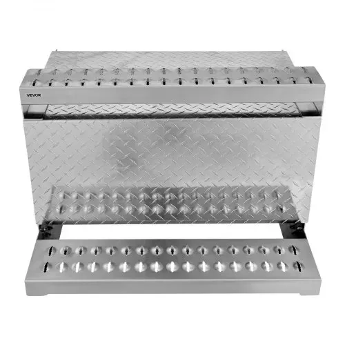 VEVOR Sattel-Trittkasten, 790x770x485 mm, Werkzeugkasten aus Alu, Aufbewahrungsbox für den Einstieg in die Fahrerkabine mit stoßdämpfendem Riegel für Pritschenwagen, Kräne & Sattelschlepper – Bild 10