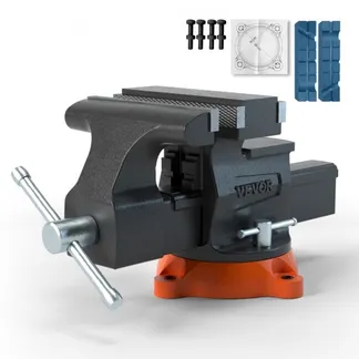 VEVOR 16,7cm Schraubstock 360° Drehbar Sphäroguss Werkbankschraubstock 7,2×7,7cm Amboss Schraubstock 16,5-23,5 Backenöffnung Parallelschraubstock Zwei-Wege-Backen zum Schärfen Schleifen Schneiden VEVOR 16,7cm Schraubstock 360° Drehbar Sphäroguss Werkbankschraubstock 7,2×7,7cm Amboss Schraubstock 16,5-23,5 Backenöffnung Parallelschraubstock Zwei-Wege-Backen zum Schärfen Schleifen Schneiden