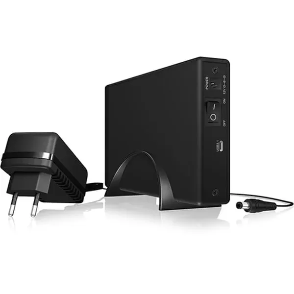 ICY BOX IB-377-C31 Gehäuse für 3,5" SATA HDD zu Type-C® - USB 3.1, Gen 2, 10 Gbit/s, Type-C® zu Type-C® Kabel, schwarz – Bild 3