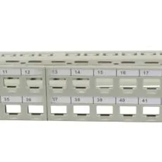 Keystone, Modulträger, 19″Patchpanel für 48xTP-Modul, 1HE(t95mm), Lichtgrau, Synergy 21, Keystone, Modulträger, 19″Patchpanel für 48xTP-Modul, 1HE(t95mm), Lichtgrau, Synergy 21,