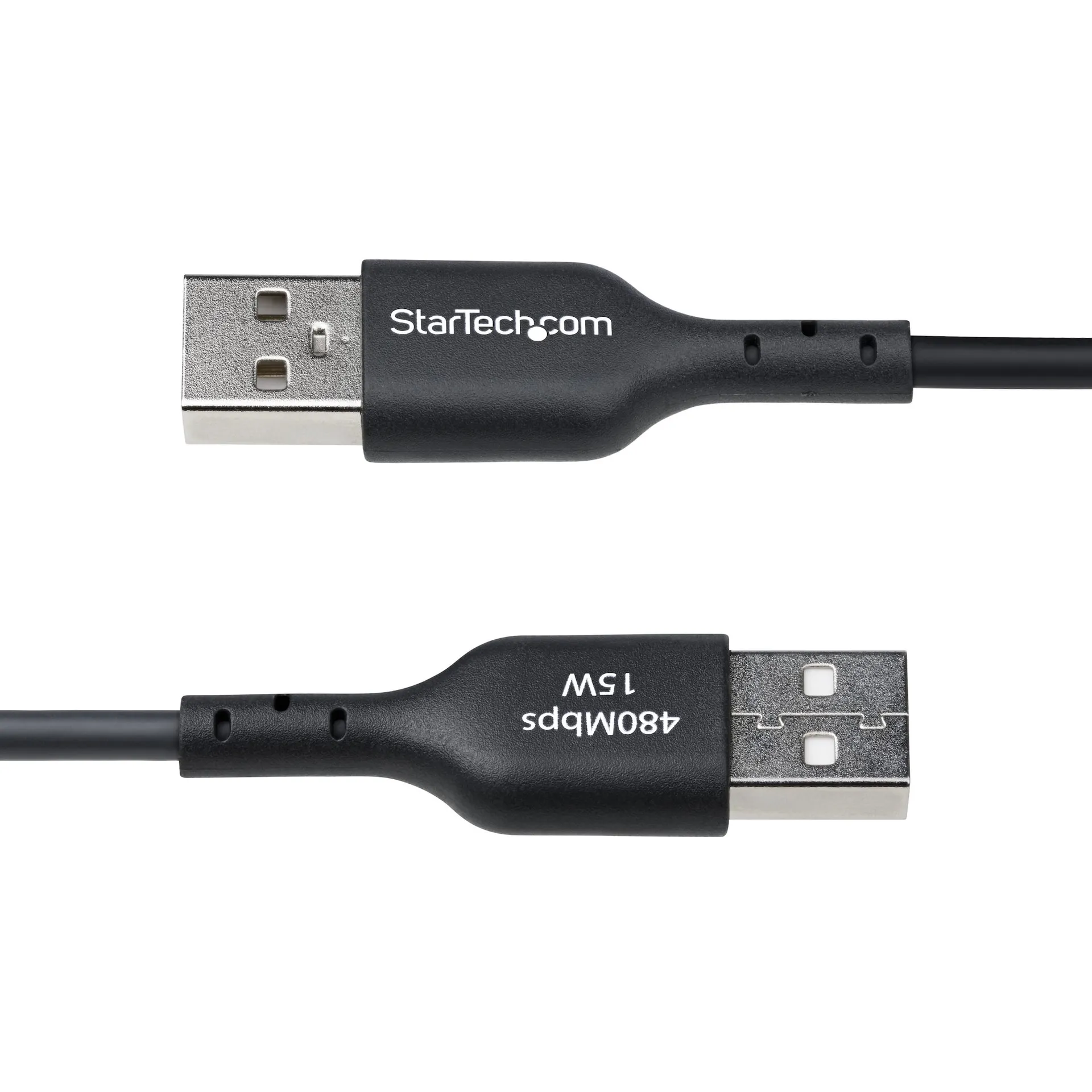 StarTech.com 1m USB-A auf USB-C Ladekabel, USB-A auf Typ-C Schnellladekabel, 3A, USB 2.0 Datenübertragung, Schwarz, Stecker auf Stecker – Bild 4