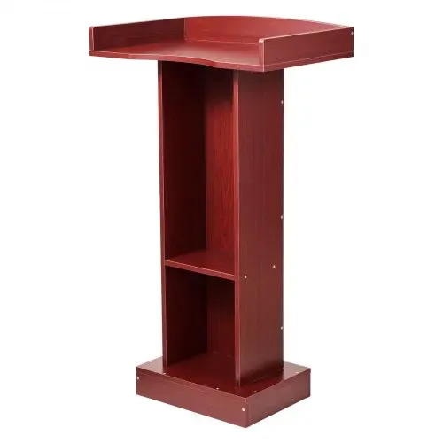 VEVOR Podiumständer Holzrednerpult (105 cm), Laptop-Schreibtisch mit breiter Lesefläche & Ablagefläche & Kantenstopper &elegantem Design, bodenstehend, für Klassenzimmer Konferenzen Kirchen – Bild 8