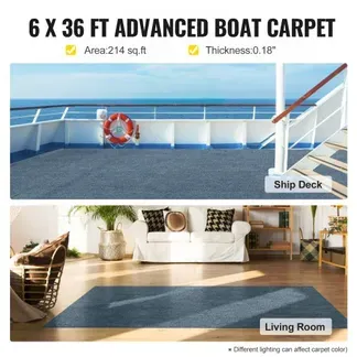 VEVOR Marine-Teppich, Bootsteppich, Teppich für drinnen und draußen, für Terrassendeck, rutschfest, TPR, wasserdicht, Rückenschnitt, Marine-Teppich für den Außenbereich, leicht zu reinigen, Teppichrol VEVOR Marine-Teppich, Bootsteppich, Teppich für drinnen und draußen, für Terrassendeck, rutschfest, TPR, wasserdicht, Rückenschnitt, Marine-Teppich für den Außenbereich, leicht zu reinigen, Teppichrol