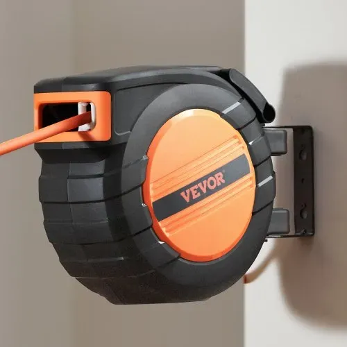 VEVOR Druckluft Schlauchtrommel, 9,52 mm x 15,24 m Luftschlauch, max. 300 PSI, Schlauchaufroller mit automatischem Aufrollen, Decken-/Wandmontage, geschlossene PP-Rolle & 180°-Schwenkhalterung – Bild 7