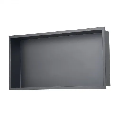 VEVOR Duschnische, 10,16x33,02x63,5 cm große Wandnische, Seifen- und Shampoo-Aufbewahrungsorganizer aus Edelstahl, langlebig und einfach zu installieren, schwarz für Badezimmer – Bild 8