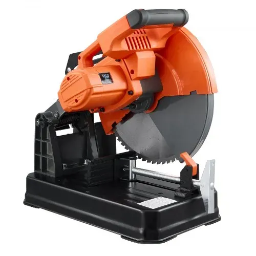 VEVOR Metalltrennsäge Kappsäge 355mm Trennscheibe 3500W Motor Gehrungssäge, zum Schneiden von Metall, Einstellbarer Winkel von -45° bis 45°, Drehzahl von 750 bis 1200 U/min, mit Späneauffangbehälter – Bild 10