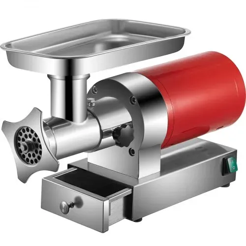 VEVOR elektrischer Fleischwolf 800 W Fleischwolf 300 kg/h, 180 U/min elektrischer Fleischwolf mit 2 Mahlplatten Wurstset, Fleischwolf für hohe Beanspruchung Fleischwolf kommerziell gewerblich – Bild 9