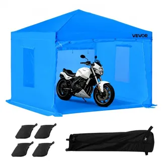 VEVOR tragbares Lackierkabinenzelt (293x293x181 cm) Sprühfarbenzelt für Sprühmalerei, wasserfeste & faltbare Farbkabine mit 2 Netz-Seitenfenstern für Autoteile Möbel Motorräder Sprühschutz blau VEVOR tragbares Lackierkabinenzelt (293x293x181 cm) Sprühfarbenzelt für Sprühmalerei, wasserfeste & faltbare Farbkabine mit 2 Netz-Seitenfenstern für Autoteile Möbel Motorräder Sprühschutz blau