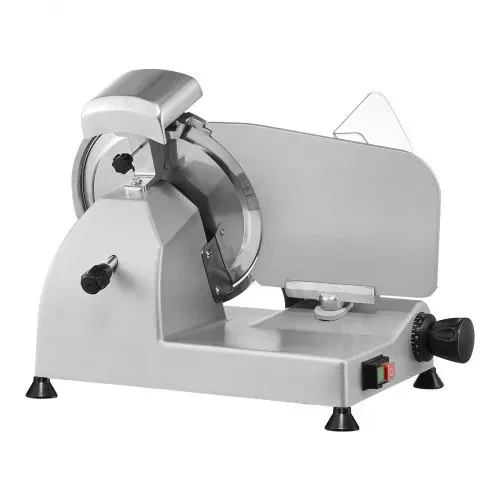 VEVOR Kommerzieller Fleisch Allesschneider 340 W, Elektrische Aufschnittmaschine Lebensmittelschneider mit 25,4 cm-Kohlenstoffstahlklinge, 0–15 mm Einstellbare Dicke für Fleisch, Käse, Gemüse usw. – Bild 10