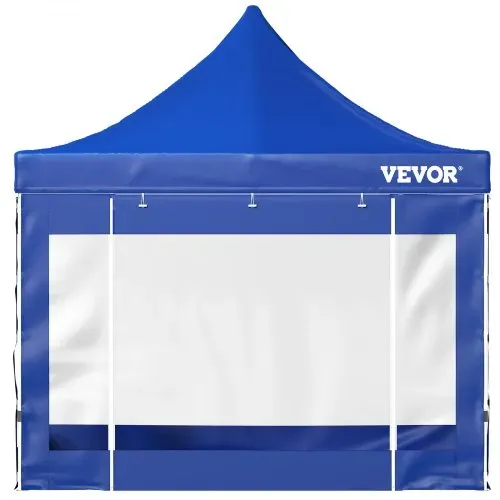VEVOR Pavillon faltbar 3x3m Faltpavillon 240g PVC-beschichtetes Polyester Pop-Up-Pavillon 1,95-2,13m Einstellbar Partyzelt Festzelt Strandzelt Blau für Hochzeiten oder andere kommerzielle Aktivitäten – Bild 8