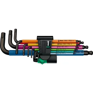 950/9 Hex-Plus Multicolour 1 Winkelschlüsselsatz, 9-teilig, Schraubendreher 950/9 Hex-Plus Multicolour 1 Winkelschlüsselsatz, 9-teilig, Schraubendreher