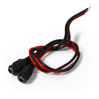 DC-Hohlbuchse McPower 5,5×2,1mm, 30cm Kabel, 2er-Set DC-Hohlbuchse McPower 5,5×2,1mm, 30cm Kabel, 2er-Set