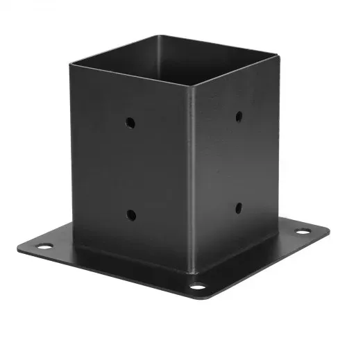 VEVOR Pfostenverbinder, Pfostennecke passend für 92 x 92 mm Pfosten, 4-teilige 3-Wege-Eckhalterungen mit Pfostenträger, Pergola-Halterungen Set, Ideal für Pavillons, Terrassenpergolen – Bild 8