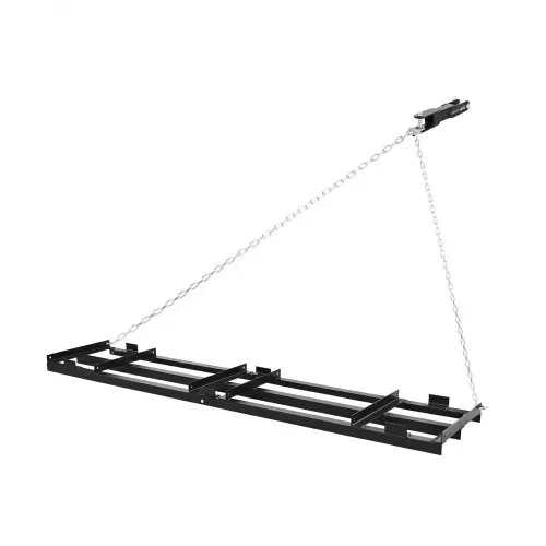 VEVOR Schleppegge 243,5x50 cm, Wiesenegge, Wiesenschleppe mit 183 cm Kette, Hochleistungs-Nivellierrechen, Verzinkter Stahl-Feldegge für Kiesauffahrten, Passend für ATVs, UTVs & Traktoren – Bild 10