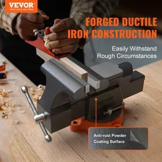 VEVOR 15,2cm Schraubstock 360° Drehbar Sphäroguss Werkbankschraubstock 7,3x8cm Amboss Schraubstock 15cm Backenöffnung Parallelschraubstock U-förmige Führungsstange zum Schärfen Schleifen Schneiden VEVOR 15,2cm Schraubstock 360° Drehbar Sphäroguss Werkbankschraubstock 7,3x8cm Amboss Schraubstock 15cm Backenöffnung Parallelschraubstock U-förmige Führungsstange zum Schärfen Schleifen Schneiden