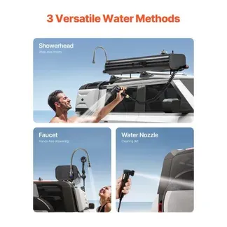 VEVOR Dachgepäckträger-Wassertank Wasserspeicher für Fahrzeuge 15 L mit 2 Spritzschutzplatten und T-Schlitz, Aluminiumtank mit hoher Druckanschluss, für Kofferräume Überrollbügel Querträger VEVOR Dachgepäckträger-Wassertank Wasserspeicher für Fahrzeuge 15 L mit 2 Spritzschutzplatten und T-Schlitz, Aluminiumtank mit hoher Druckanschluss, für Kofferräume Überrollbügel Querträger