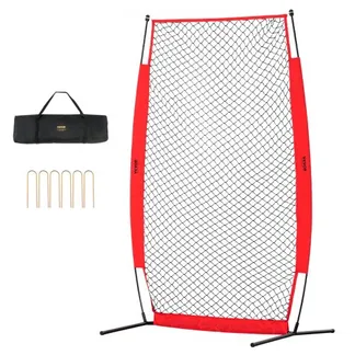 VEVOR I-Typ für Schlägerkäfig 1400 x 1065 x 2180 mm Baseball- und Softball-Sicherheitsschirm Körperschutz Tragbarer Schlagschirm mit Tragetasche & Bodenpfählen, Outdoor Baseball-Pitching-Netz Rot VEVOR I-Typ für Schlägerkäfig 1400 x 1065 x 2180 mm Baseball- und Softball-Sicherheitsschirm Körperschutz Tragbarer Schlagschirm mit Tragetasche & Bodenpfählen, Outdoor Baseball-Pitching-Netz Rot