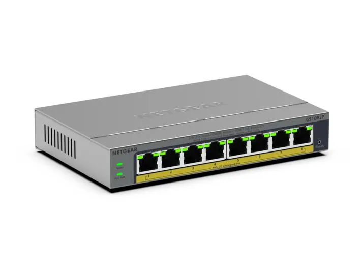 NETGEAR GS108EP Managed L2/L3 Gigabit Ethernet (10/100/1000) Grau NETGEAR GS108EP Managed L2/L3 Gigabit Ethernet (10/100/1000) Grau